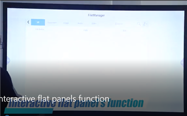 Interactive flat panels function